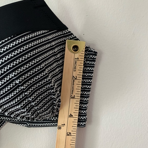 Swimsuits For All Swim Sexy Black And White Mid Rise Bra Top Swim Bikini Size 12 - Picture 11 of 13